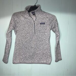 Patagonia Gray Quarter-Zip Fleece Pullover